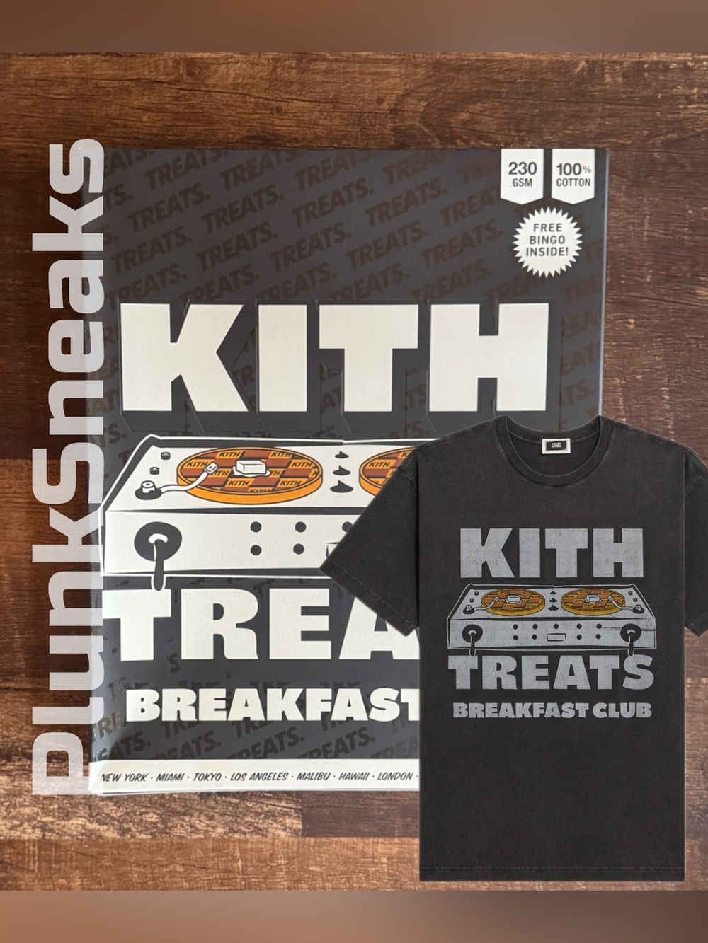 Kith Treats Breakfast Club DJ Vintage Tee • Black • 2026